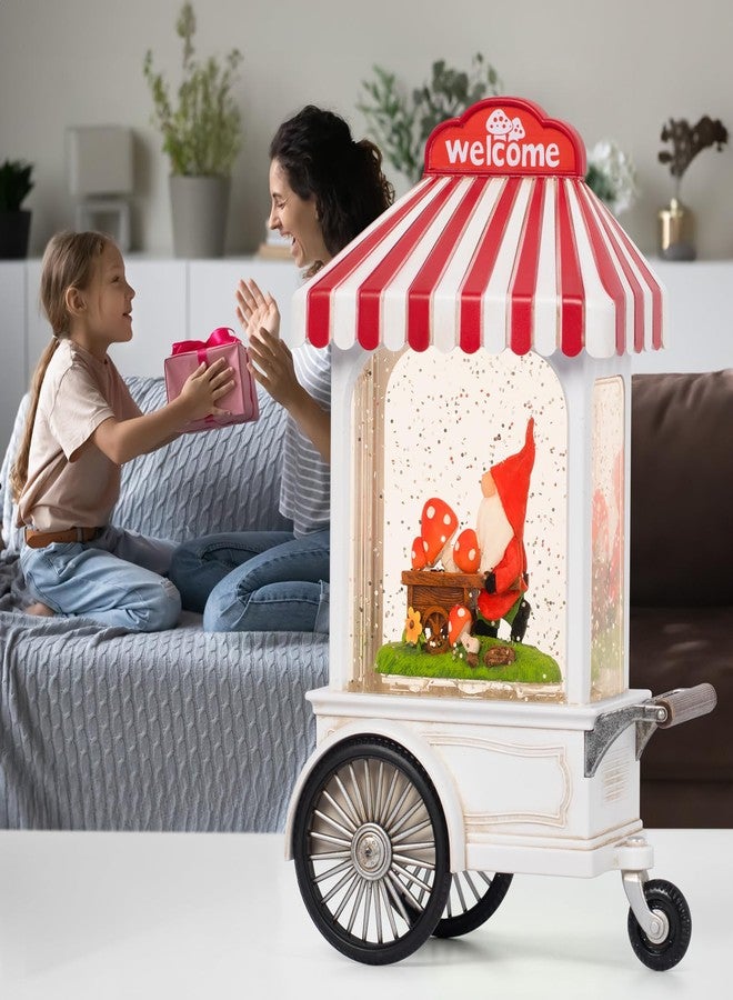 كرة ثلجية لعيد الميلاد، زينة أقزام مضيئة للمنزل، فانوس موسيقي على شكل كرة ثلجية لتزيين المنزل في العطلات وعيد الشكر - Image 4